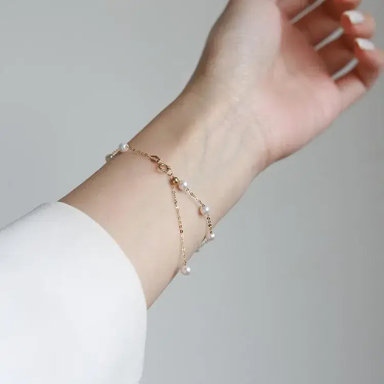 925 Sterling Silver Pearl Bracelet Women's Cross-border Light Luxury - Image 4