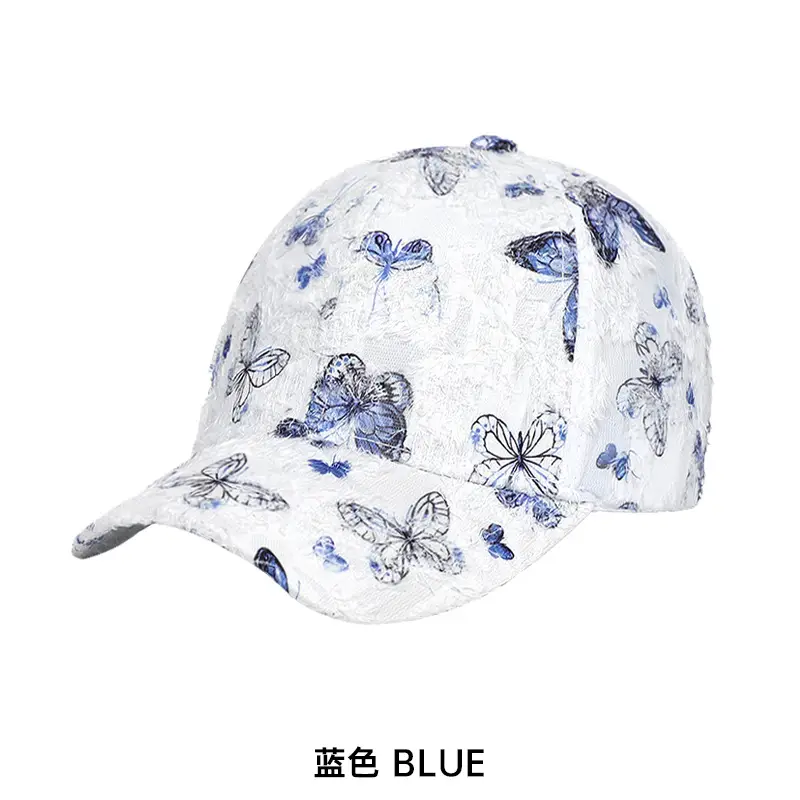 Blue Butterfly Women's Baseball Cap SPF5 - Image 3