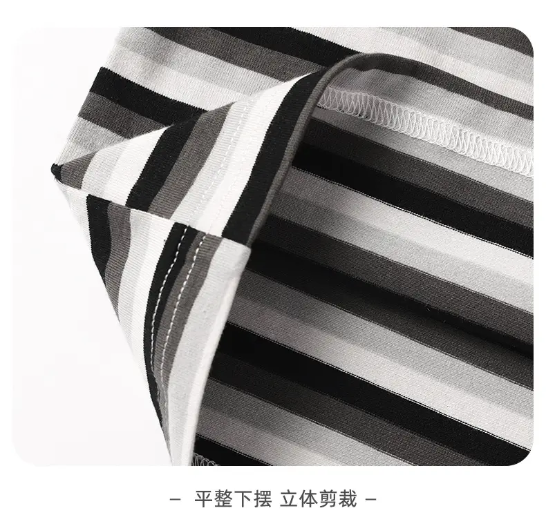 Boys Striped Cotton Shorts Set Summer New Kidsren — feature 14