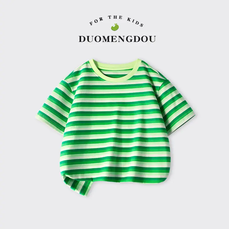 Boys Striped Cotton Shorts Set Summer New Kidsren - Image 15