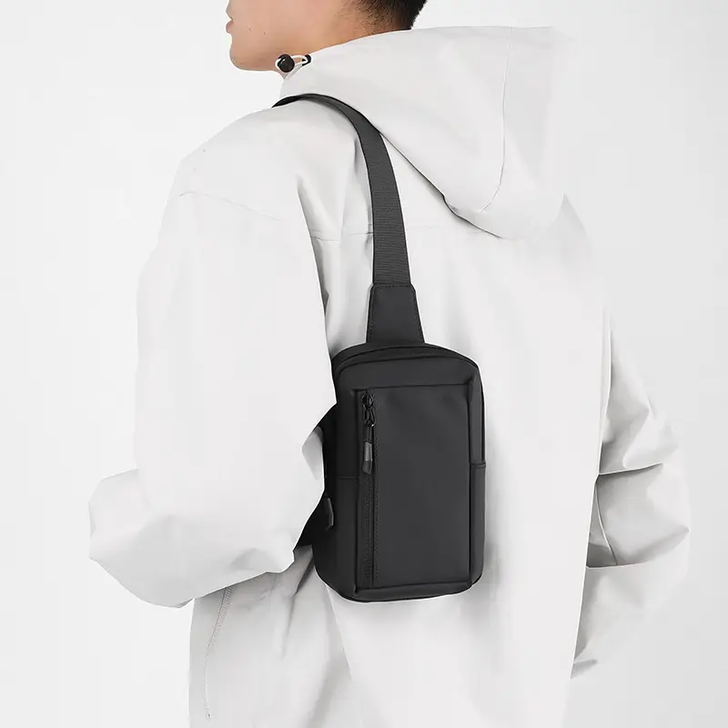New Men's Shoulder Bag Black Mobile Phone Crossbody - Image 6