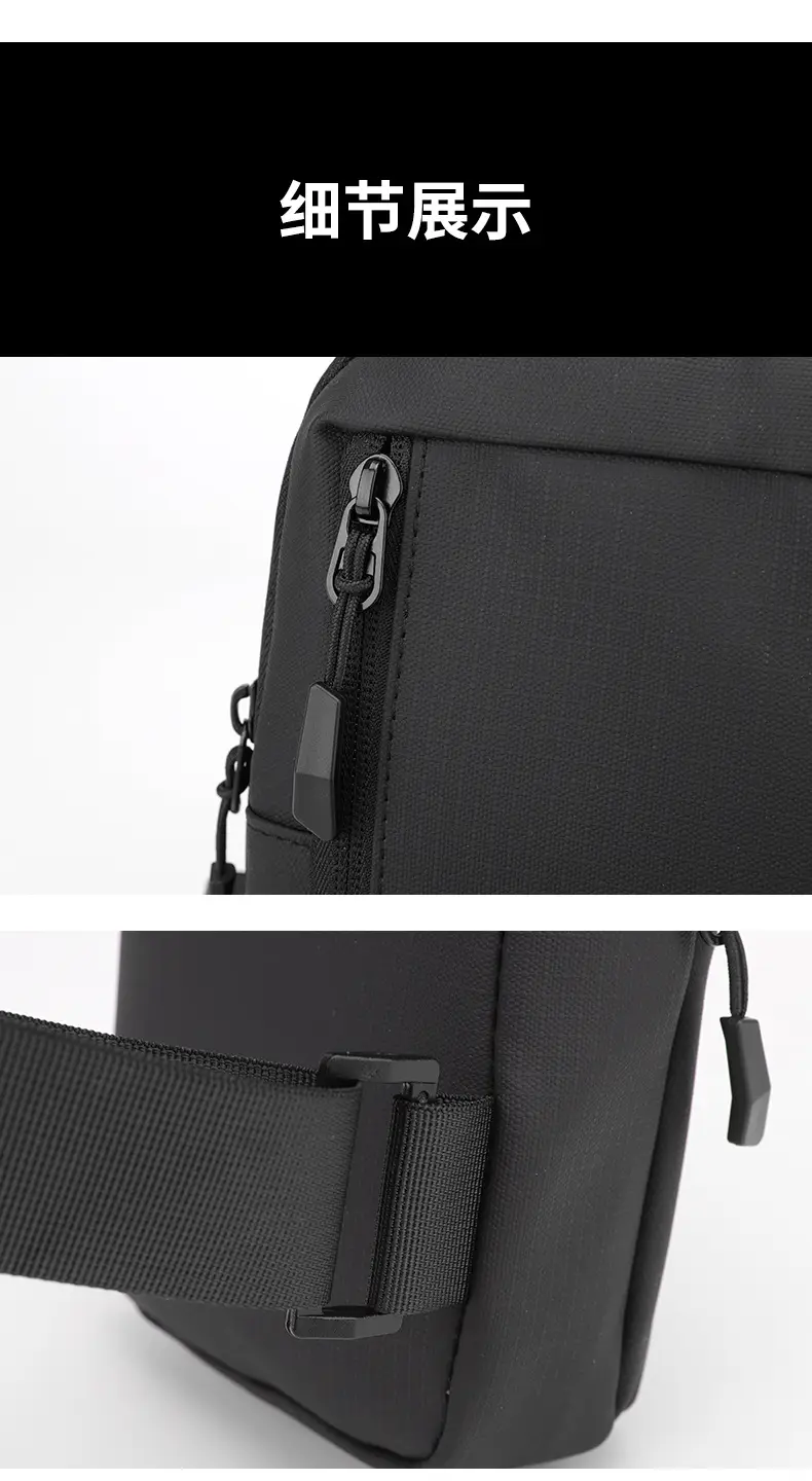 New Men's Shoulder Bag Black Mobile Phone Crossbody — feature 11