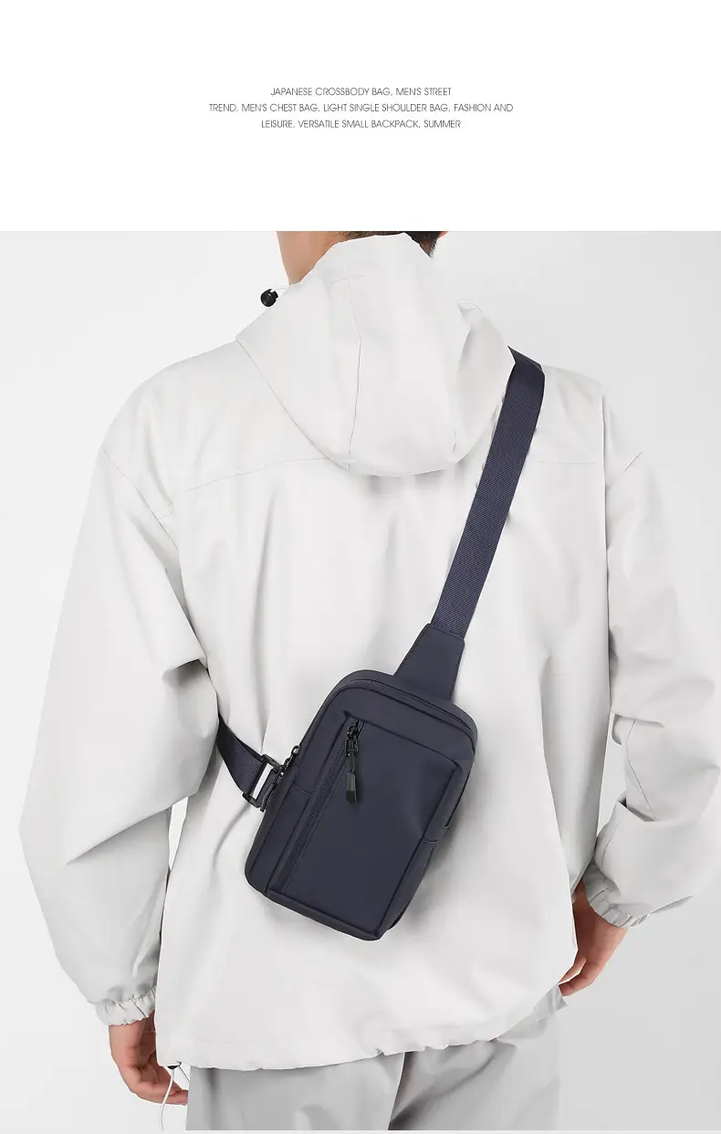 New Men's Shoulder Bag Black Mobile Phone Crossbody — feature 18