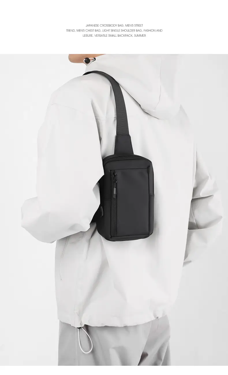 New Men's Shoulder Bag Black Mobile Phone Crossbody — feature 19