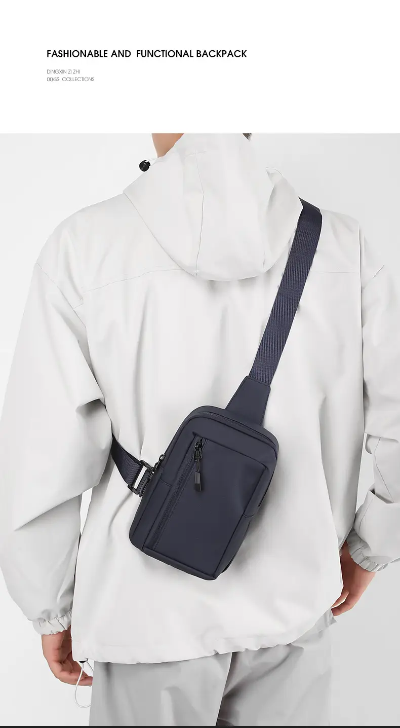 New Men's Shoulder Bag Black Mobile Phone Crossbody — feature 20