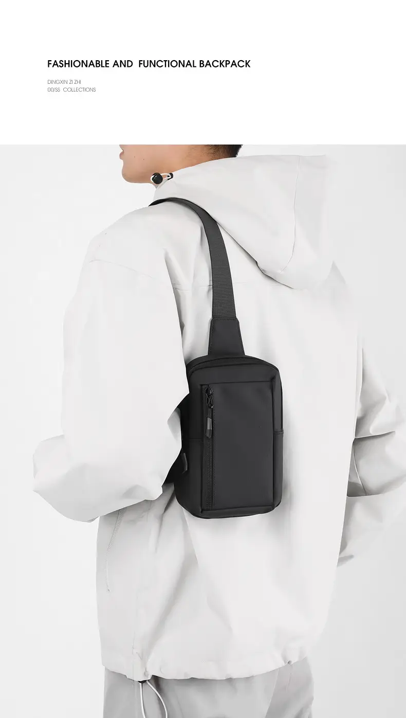 New Men's Shoulder Bag Black Mobile Phone Crossbody — feature 21