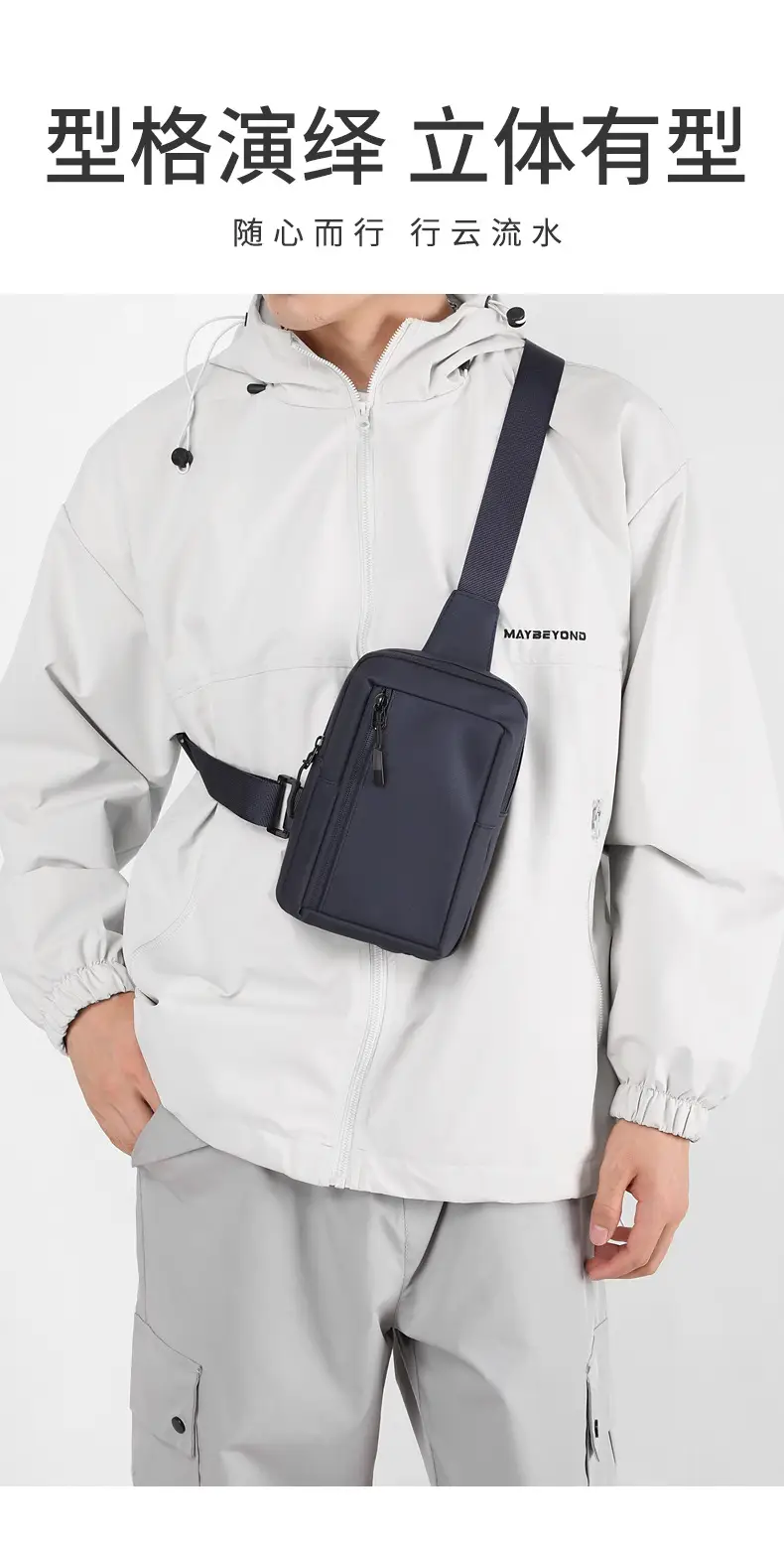 New Men's Shoulder Bag Black Mobile Phone Crossbody — feature 3
