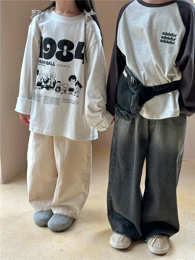 Kids Korean Style T-Shirt 2025 Autumn Boys Girls — feature 10