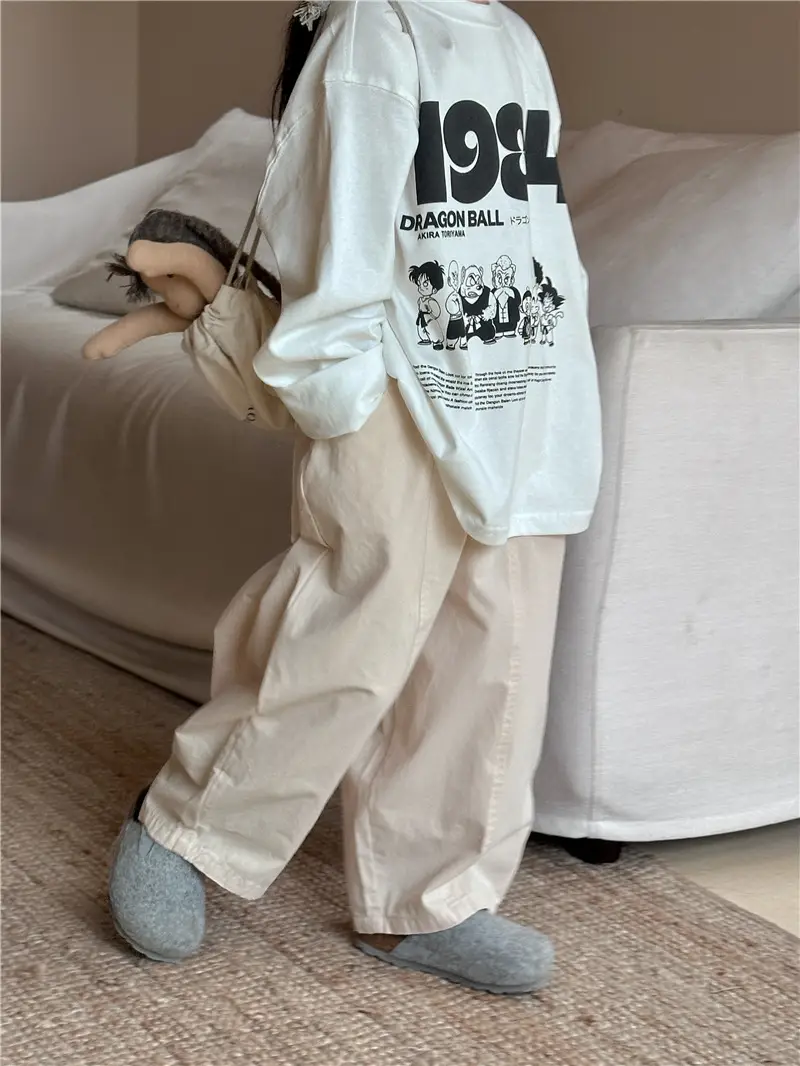 Kids Korean Style T-Shirt 2025 Autumn Boys Girls — feature 14