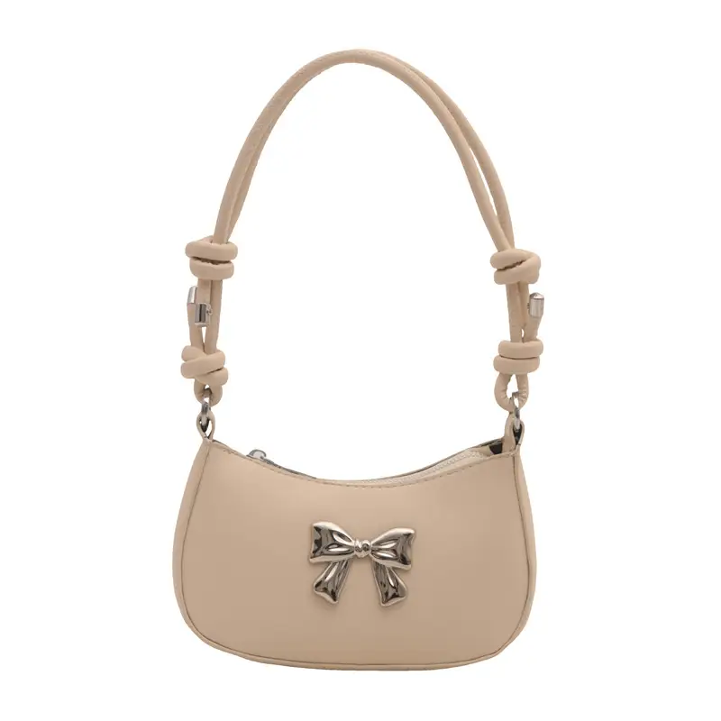 Women's Brown Bow Crossbody Bag 2024 Spring Summer - Image 9
