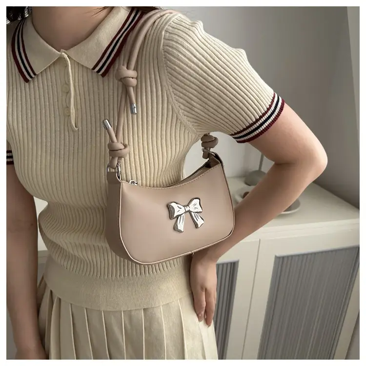 Women's Brown Bow Crossbody Bag 2024 Spring Summer — feature 16