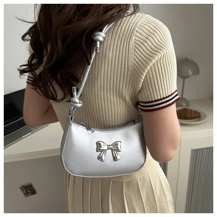 Women's Brown Bow Crossbody Bag 2024 Spring Summer — feature 17