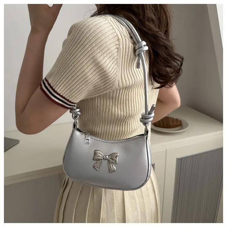 Women's Brown Bow Crossbody Bag 2024 Spring Summer — feature 18