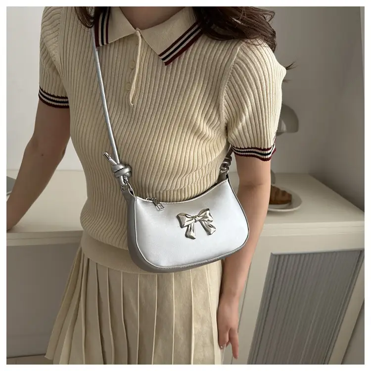 Women's Brown Bow Crossbody Bag 2024 Spring Summer — feature 19