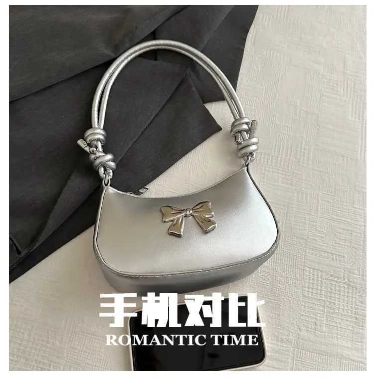 Women's Brown Bow Crossbody Bag 2024 Spring Summer — feature 6