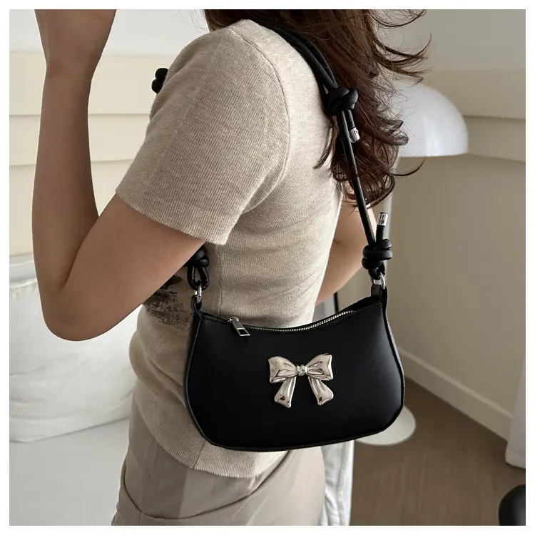 Women's Brown Bow Crossbody Bag 2024 Spring Summer — feature 8