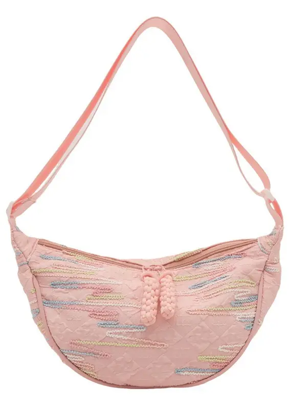 Pink Embroidered Crossbody Bag for Women 2024 - Image 6