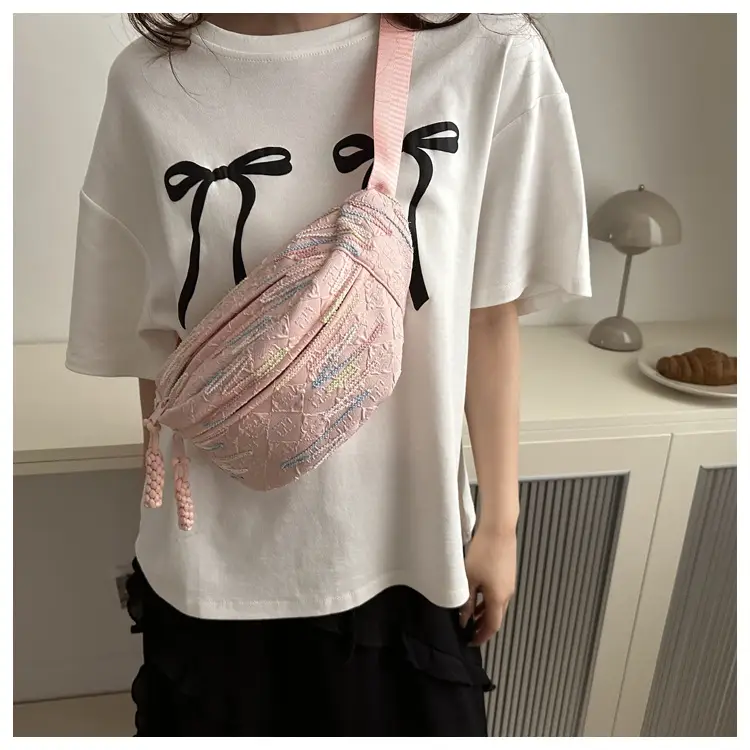 Pink Embroidered Crossbody Bag for Women 2024 — feature 10