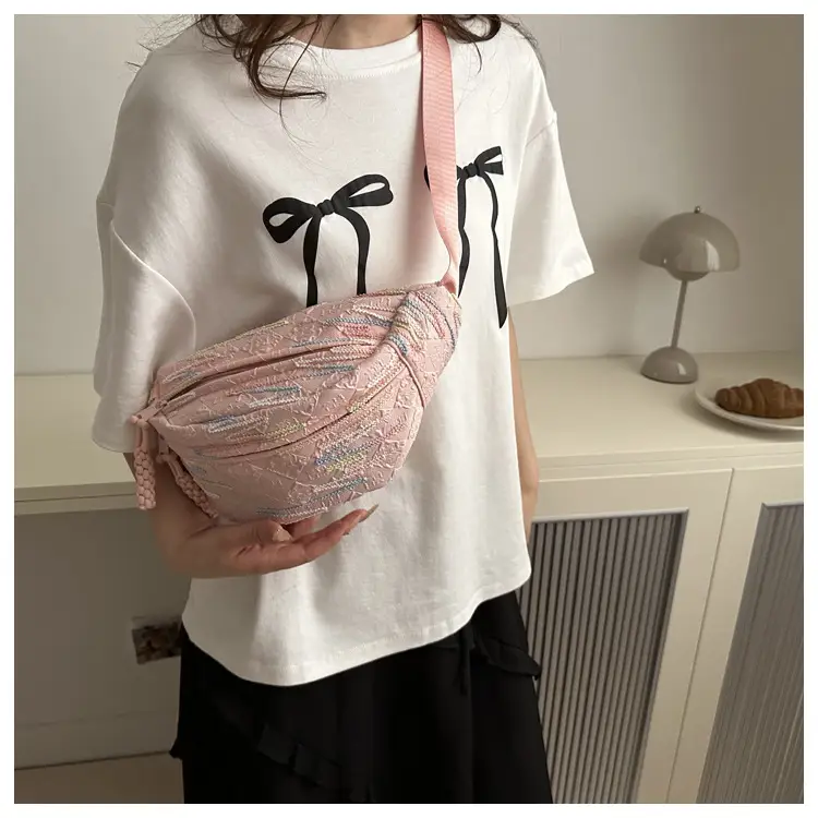 Pink Embroidered Crossbody Bag for Women 2024 — feature 9