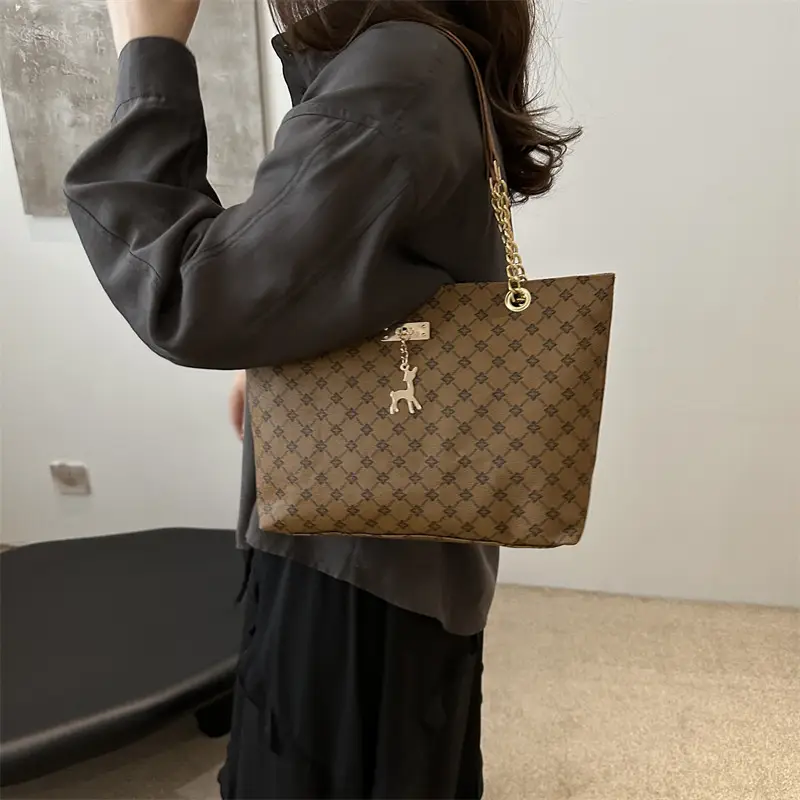 Vintage Textured Chain Shoulder Bag Women 2024 - Image 6