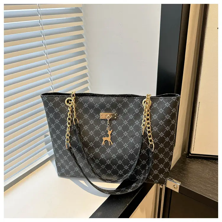 Vintage Textured Chain Shoulder Bag Women 2024 — feature 10