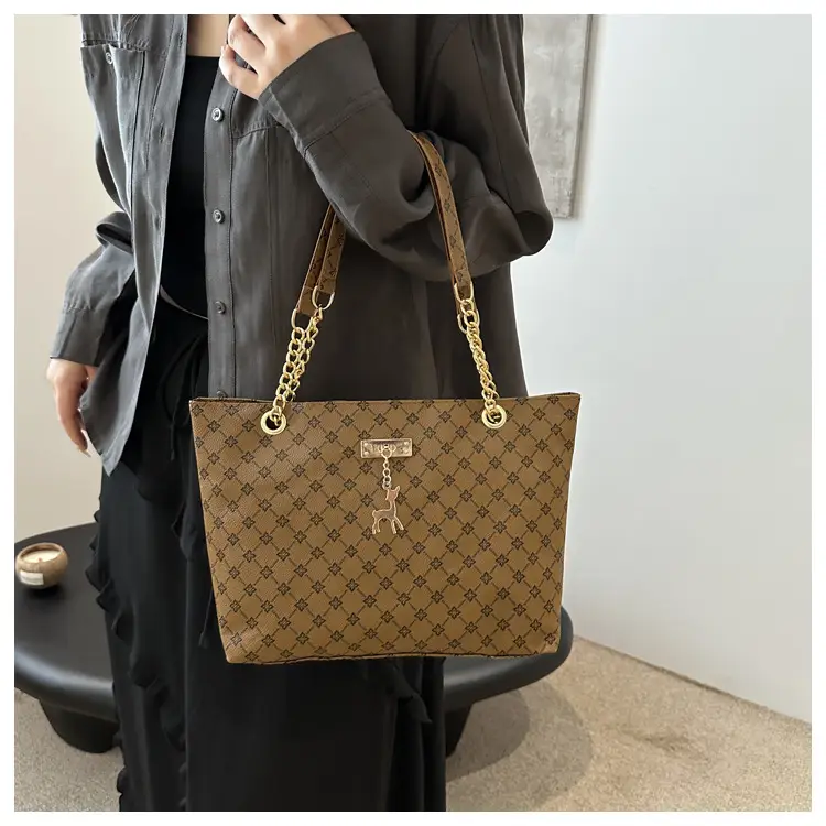 Vintage Textured Chain Shoulder Bag Women 2024 — feature 18