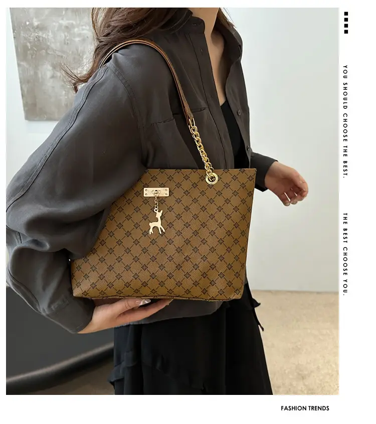 Vintage Textured Chain Shoulder Bag Women 2024 — feature 2