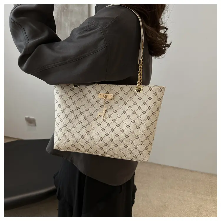 Vintage Textured Chain Shoulder Bag Women 2024 — feature 24
