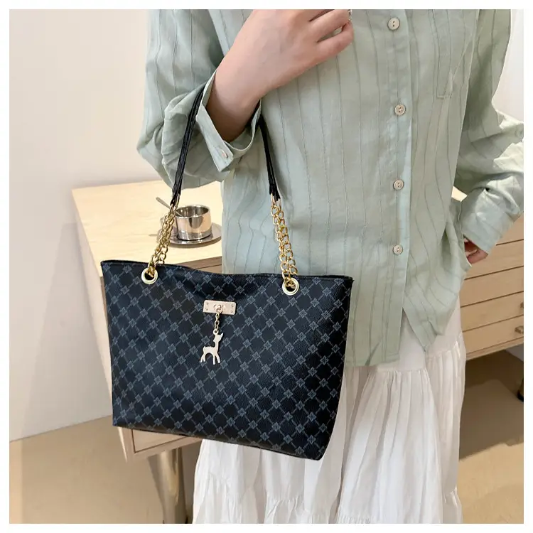 Vintage Textured Chain Shoulder Bag Women 2024 — feature 30