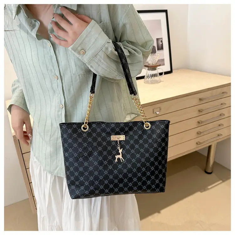 Vintage Textured Chain Shoulder Bag Women 2024 — feature 33