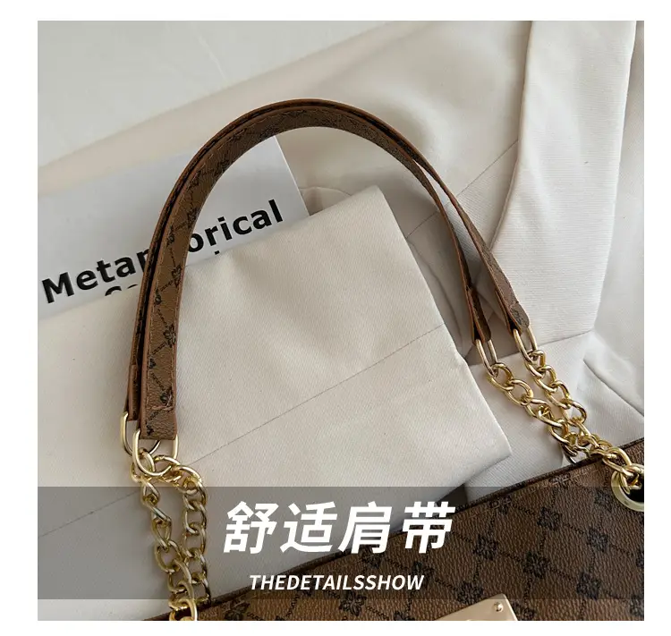 Vintage Textured Chain Shoulder Bag Women 2024 — feature 5