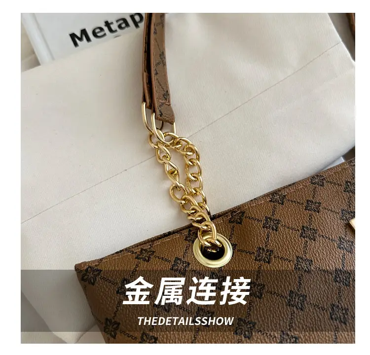 Vintage Textured Chain Shoulder Bag Women 2024 — feature 6