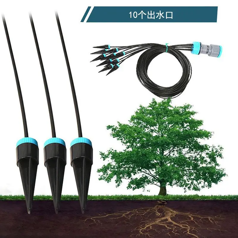 Cross-Border 10-Head Drip Irrigation Kit, Lazy Watering Tool, Water Seepage, Home Drip Irrigation for Succulent Plants — feature 2