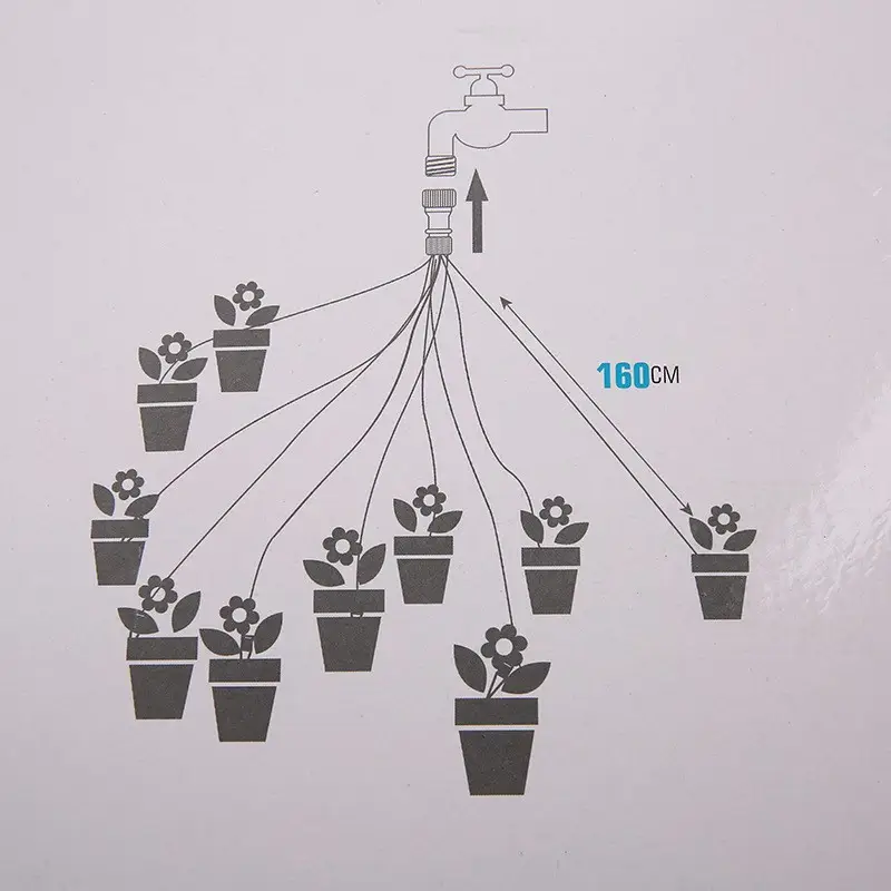 Cross-Border 10-Head Drip Irrigation Kit, Lazy Watering Tool, Water Seepage, Home Drip Irrigation for Succulent Plants — feature 4
