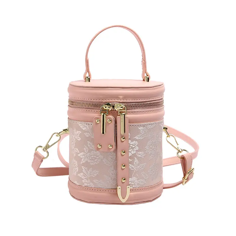 Pink Embroidered Women's Shoulder Bag 2024 - Image 8