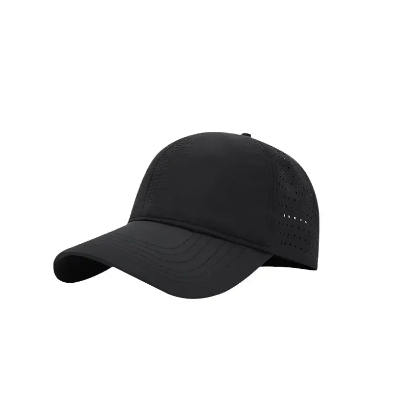 Men's Black Mesh Baseball Cap Waterproof Quick-Drying - Image 11
