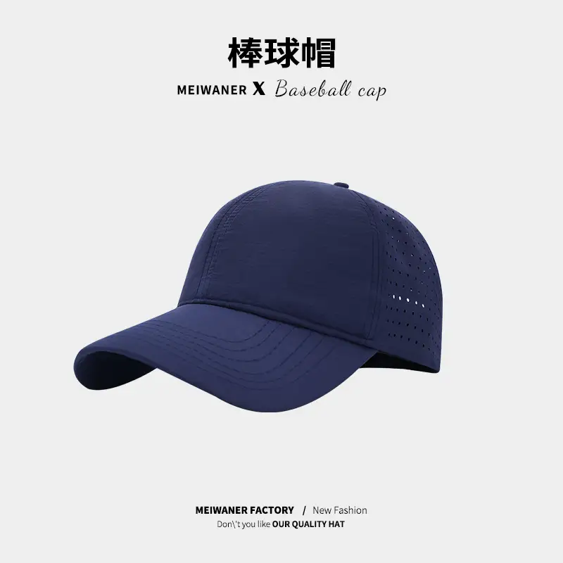 Men's Black Mesh Baseball Cap Waterproof Quick-Drying - Image 5