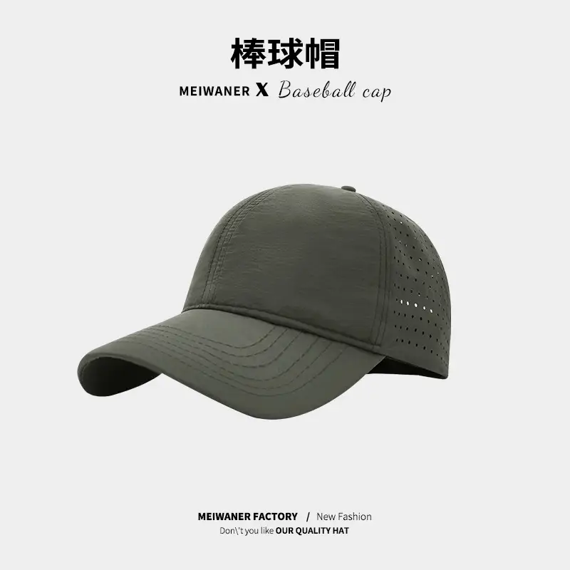 Men's Black Mesh Baseball Cap Waterproof Quick-Drying - Image 6