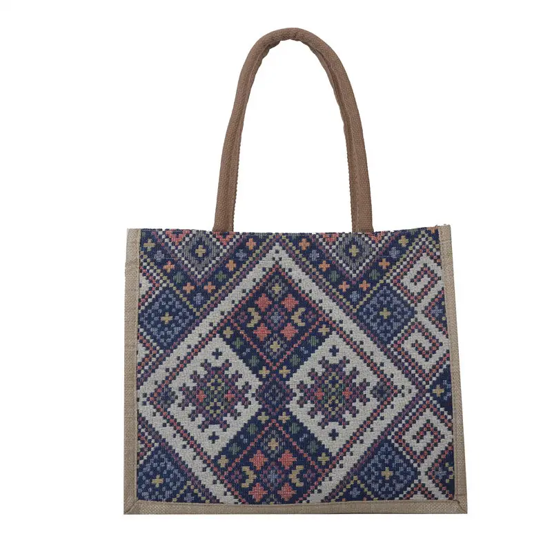 Large Capacity Ethnic Embroidered Tote Bag for Women - Image 9