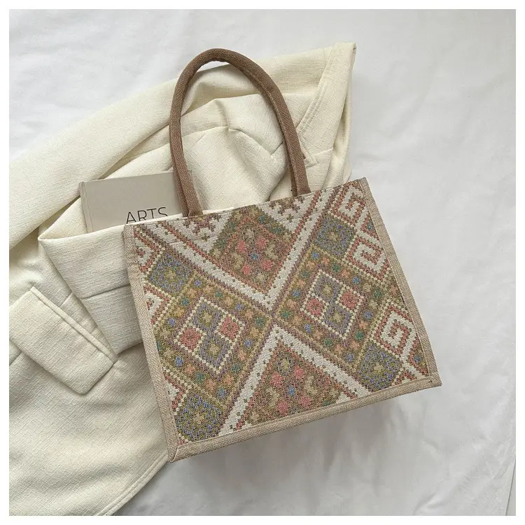 Large Capacity Ethnic Embroidered Tote Bag for Women — feature 19