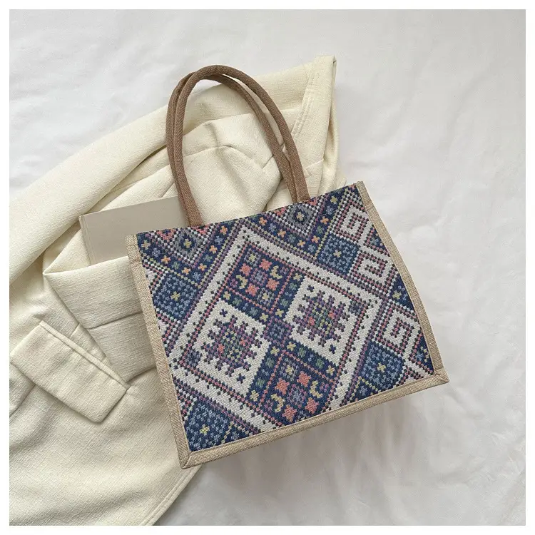 Large Capacity Ethnic Embroidered Tote Bag for Women — feature 22