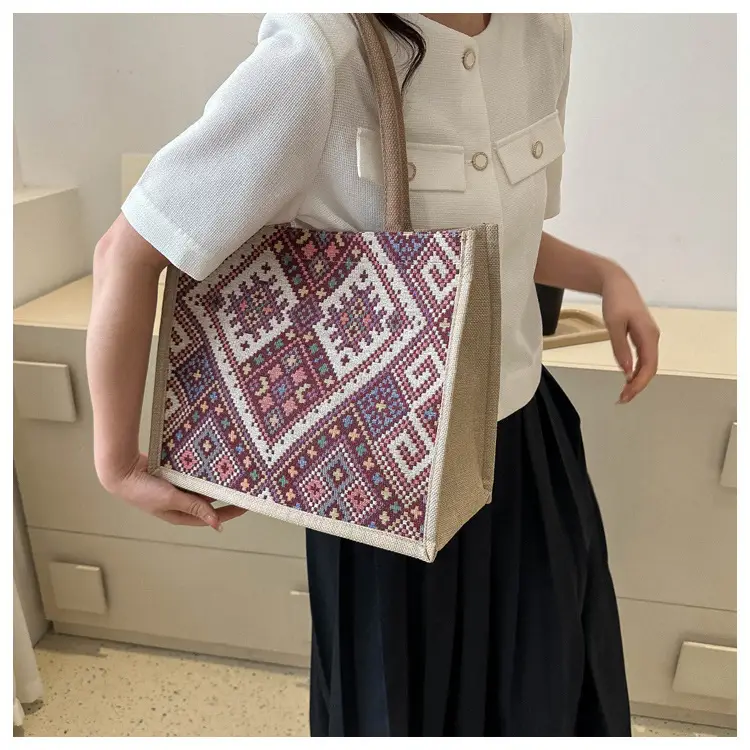 Large Capacity Ethnic Embroidered Tote Bag for Women — feature 8