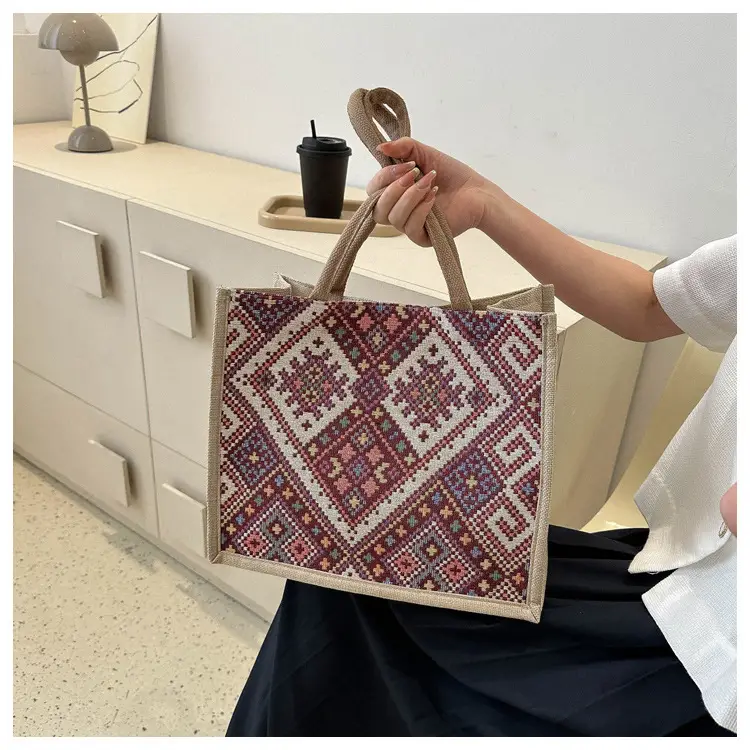Large Capacity Ethnic Embroidered Tote Bag for Women — feature 9