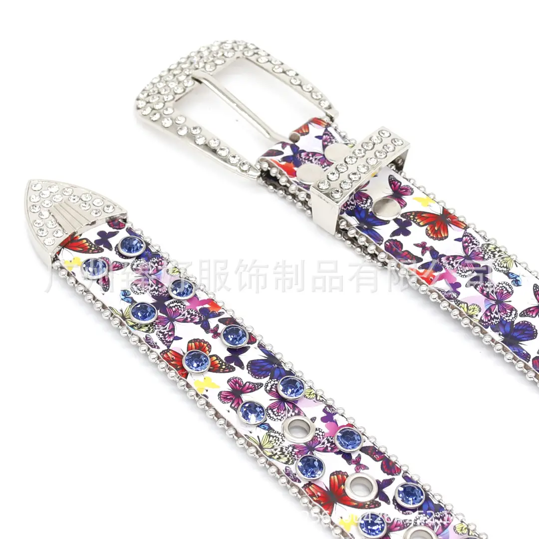 Punk Butterfly Belt Women Rhinestone Y2K Belt - Image 11