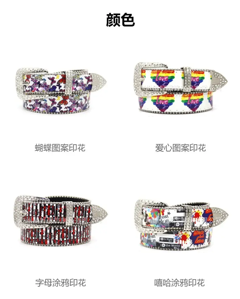 Punk Butterfly Belt Women Rhinestone Y2K Belt — feature 5