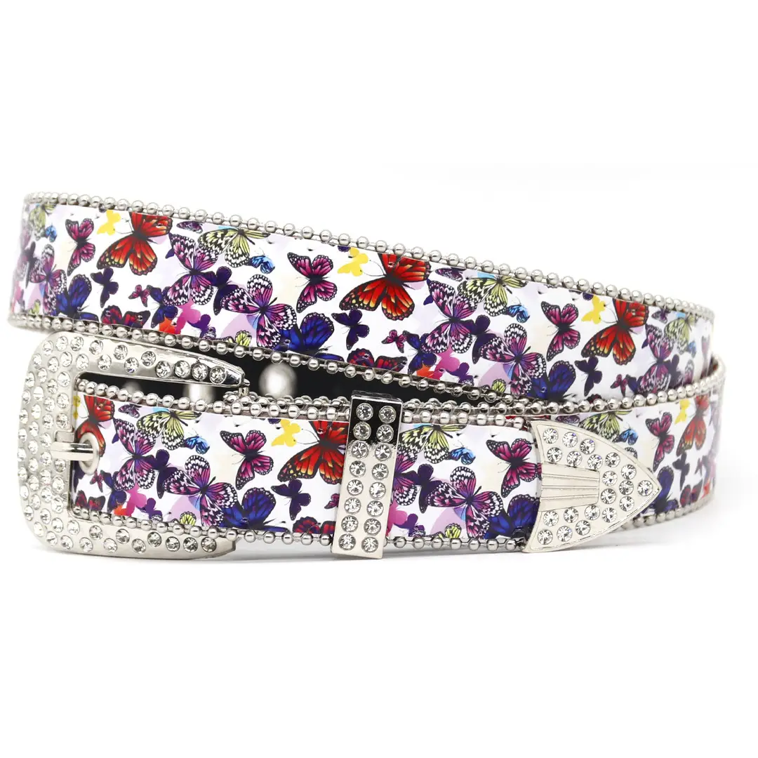 Punk Butterfly Belt Women Rhinestone Y2K Belt - Image 2
