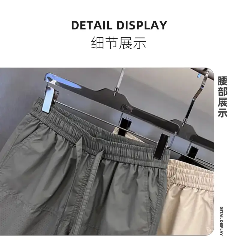 Men Grey Punched Shorts Quick Dry — feature 15