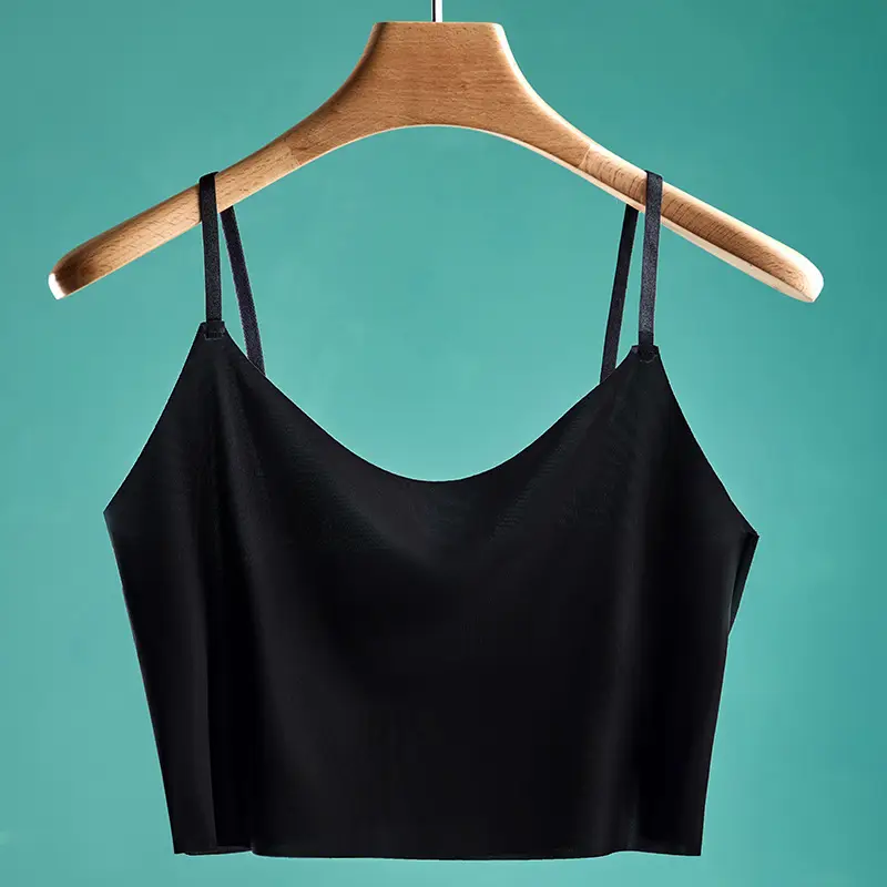 Ice Silk Small Sling Summer Thin Anti-penetration Inner Lining Wrap Chest with Non-chest Pad Anti-running Light Base and Non-marking Beautiful Back Tube