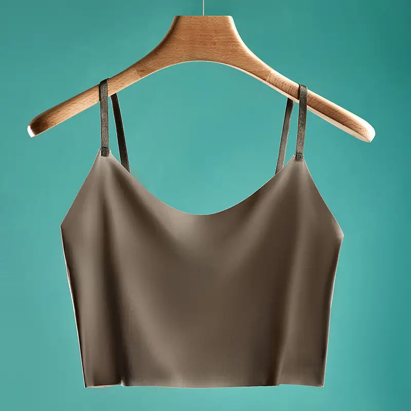Ice Silk Small Sling Summer Thin Anti-penetration Inner Lining Wrap Chest with Non-chest Pad Anti-running Light Base and Non-marking Beautiful Back Tube