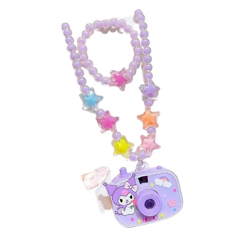 Girls Cartoon Projection Camera Beaded Necklace Set - Image 24